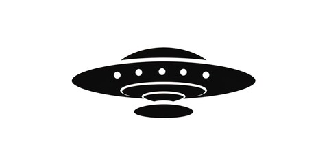 UFO ship logo simple style - generative ai