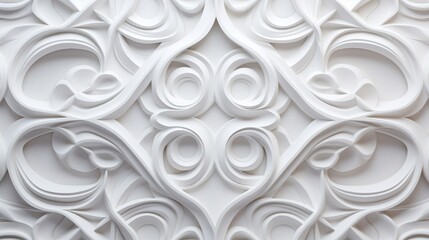 White architectural background with a pattern