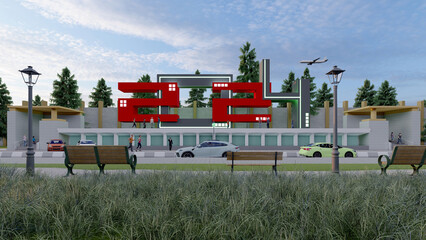 3D rendering, tegu in 2024.