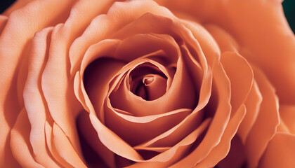 closeup of orange rose