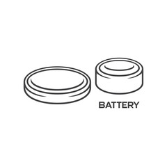 illustration of micro battery, vector art.