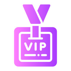 vip pass Gradient icon
