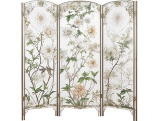 Floral Style Room  Divider Generative AI