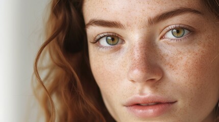 Fototapeta premium Natural beauty shines through her gentle contouring.