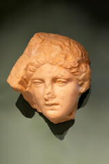 Famous greek roma copy hermaphrodite sculpture photo isolated