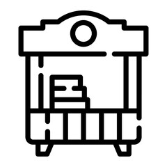 food court Line Icon