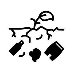 Solid black icon for Degraded