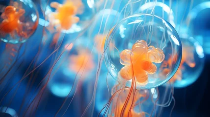 Fotobehang jelly goldfish in water © Pi Pi