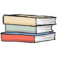 Book Hand Drawn Back To School Clip Art