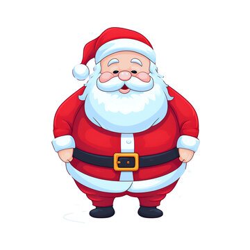 Graphics Christmas, New Year holiday individual images snowflake Santa Claus 
