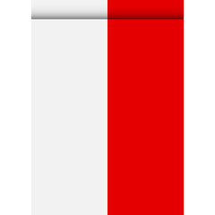 Indonesia flag or pennant isolated on white background. Pennant flag icon.