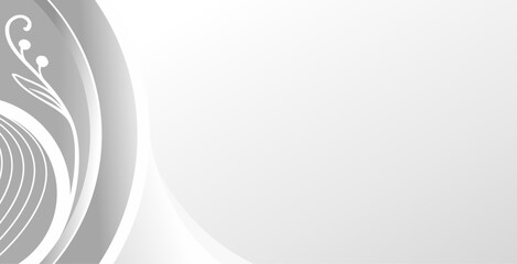 modern background with white gradient color and gold pattern 