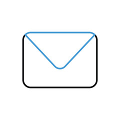  Mail Notification icon vector stock illustration
