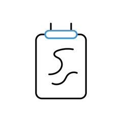 Poster icon vector stock illustration