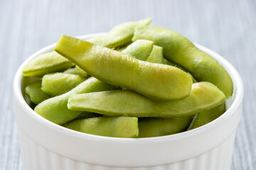 枝豆の塩ゆで。
