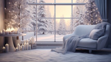 Evoke the spirit of winter with our setup. Customize your winter scene with the spacious copy area,...