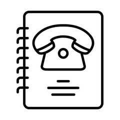 Phonebook icon. Mobile contacts icon