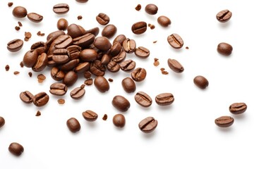 Obraz premium coffee beans on white background