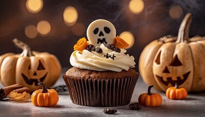 Halloween or Autumn Themed Cupcake