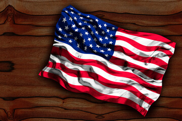 Obraz premium National flag of United States of America. USA. Background with flag of United States of America. USA