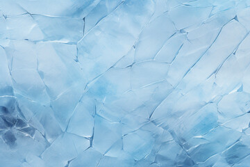  Blue ice surface with pattern of white cracks