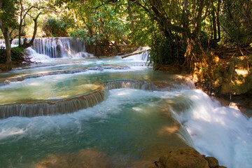 Kuangsi Waterfalls at Luang Prabang, Laos