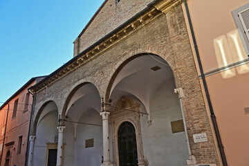 Fototapeta na wymiar Fano, chiesa di Santa Maria Nuova - Ancona, Marche