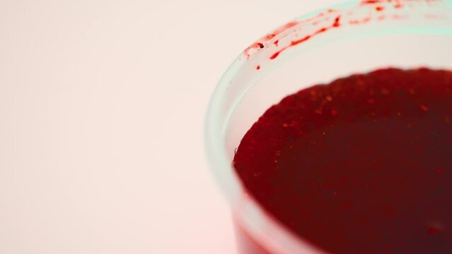 Rotating chamoy dip on a lazy susan