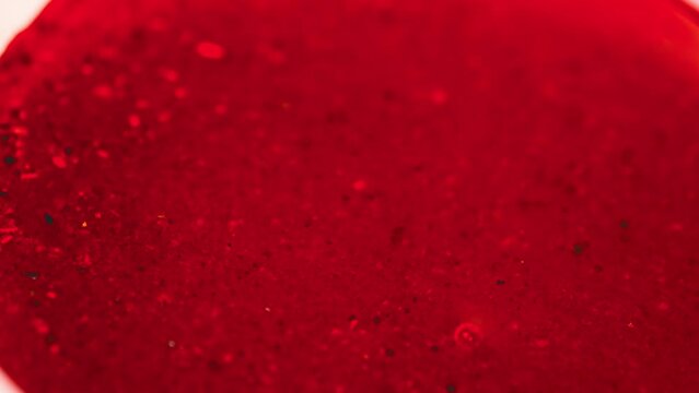 Rotating close up chamoy dip sauce