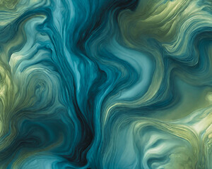 Fototapeta premium Abstract textured background in a light blue, green and yellow color