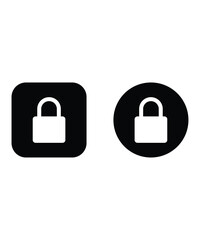 lock button icon, vector best flat icon.