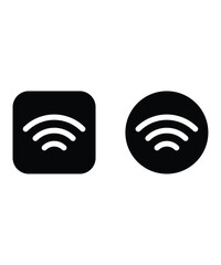 wireless network button icon, vector best flat icon.