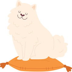 Dog Sitting On Pillow
