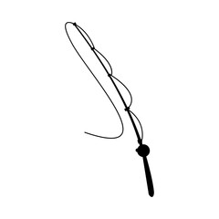 Fishing rod icon vector. Fishing illustration sign. Fish symbol or logo.