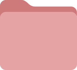 red pink color flat design organizer folder icon, transparent png