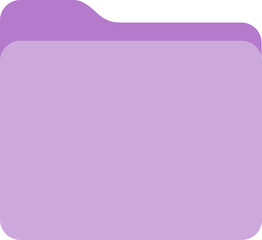 purple color flat design organizer folder icon, transparent png