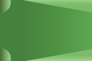 Blank green background vector for a presentation. Abstract green gradient background with space for design.