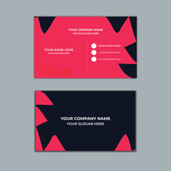 design business card.Vector design formal  modern business card. and a place for a photo. Creative layout corporate identity.simple corporate creative minimal layout abstract dark contact background 
