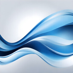 Obraz premium abstract blue wave background