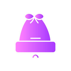 christmas bell gradient icon