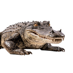 Obraz premium Crocodile photograph isolated on white background