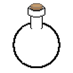 round bottle pixel vector png