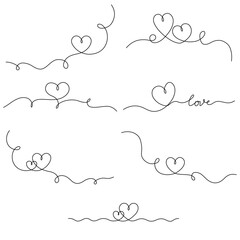 valentines day line art