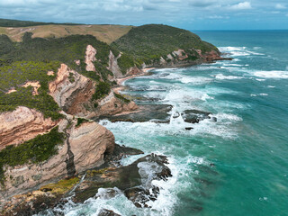 Cliffs and water