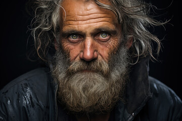 A series of portraits capturing the diverse faces and stories of the homeless population,...