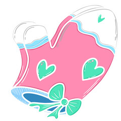 grove decorated with bow and heart