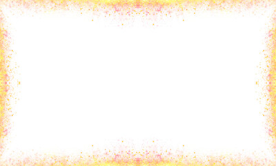 luxury gold color glitter boeder frame retangle tansparent background