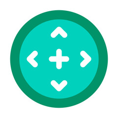 VR、方向を表すカラースタイルのアイコン