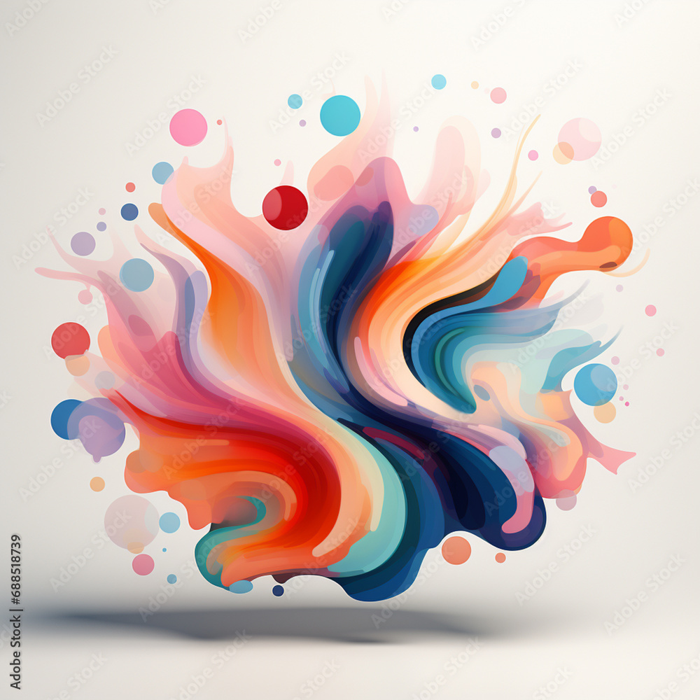 Poster wi-fi icon in artistic strokes against a pastel canvas, ideal for creative and design-oriented busin