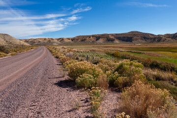 Country road in the mountains. Colorado, USA